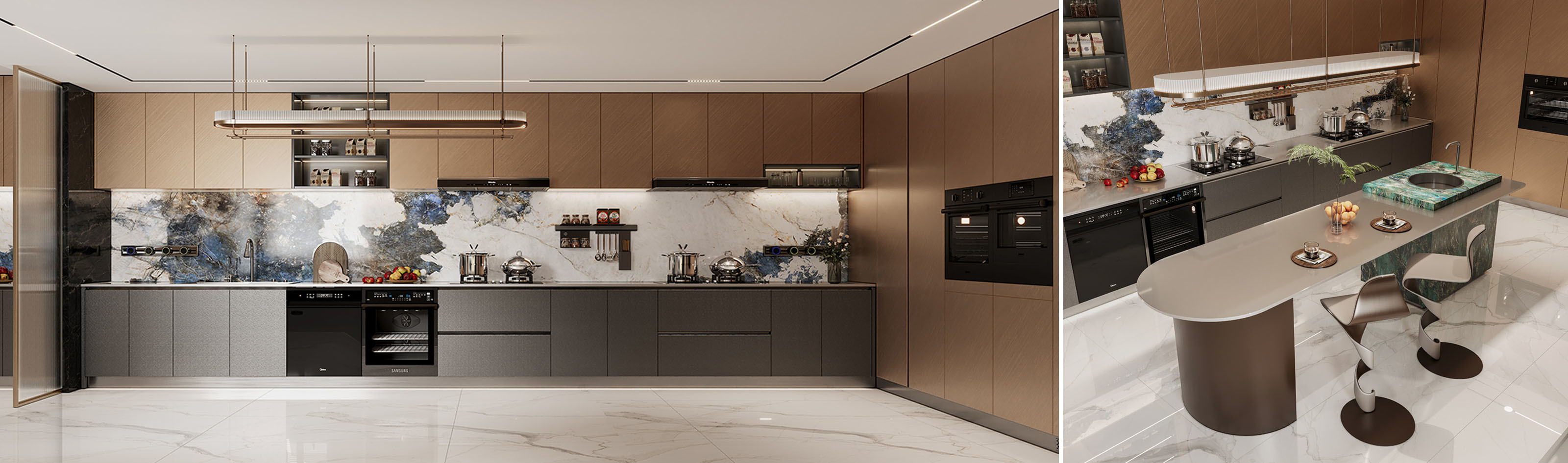 calidad El gabinete de cocina moderno fábrica