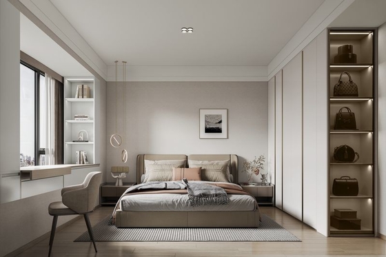 Sleek Elegantly Crafted Bedroom Steel Wardrobe Contemporary Bedroom Wardrobe OEM