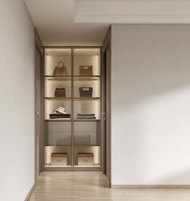 Sleek Elegantly Crafted Bedroom Steel Wardrobe Contemporary Bedroom Wardrobe OEM