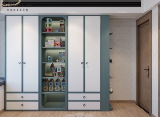 Glacial Green Children Room Wardrobe Modern Playful And Sophisticated