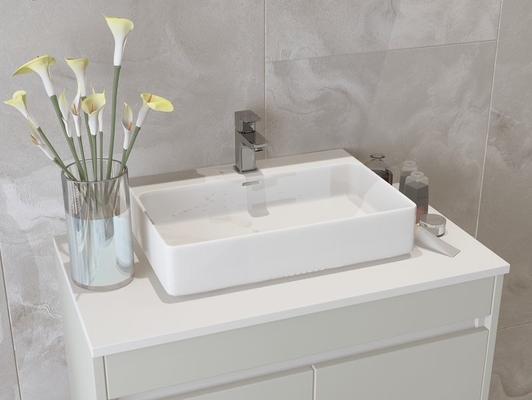 Powder Coating Stainless Steel Wash Basin Cabinet Modern Floating Bathroom Vanities