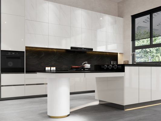 Versatile U Shaped Kitchen Cabinet Modern Black Kitchen Cabinet With Maximized Storage