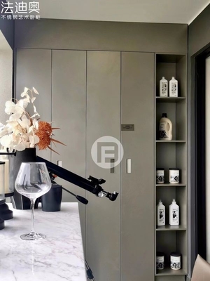 Cabinet de almacenamiento de balcón de acero inoxidable en gris de Rin